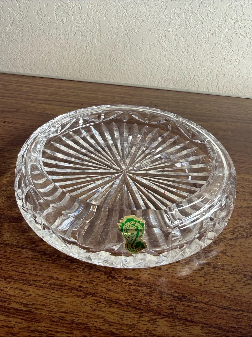 Waterford Crystal Clear Cut Glass ashtray